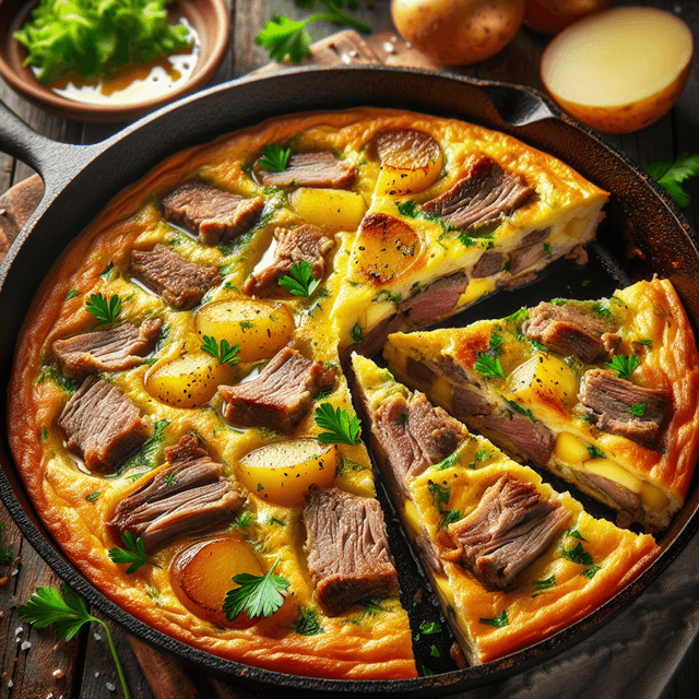Hearty Lamb and Potato Frittata