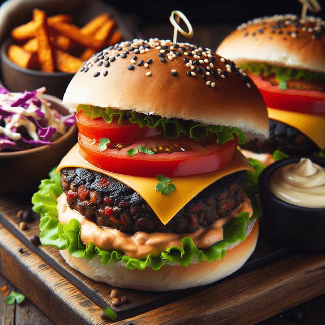Hearty Black Bean Burgers