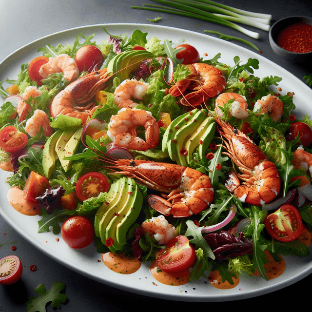 Spicy Lobster and Shrimp Salad